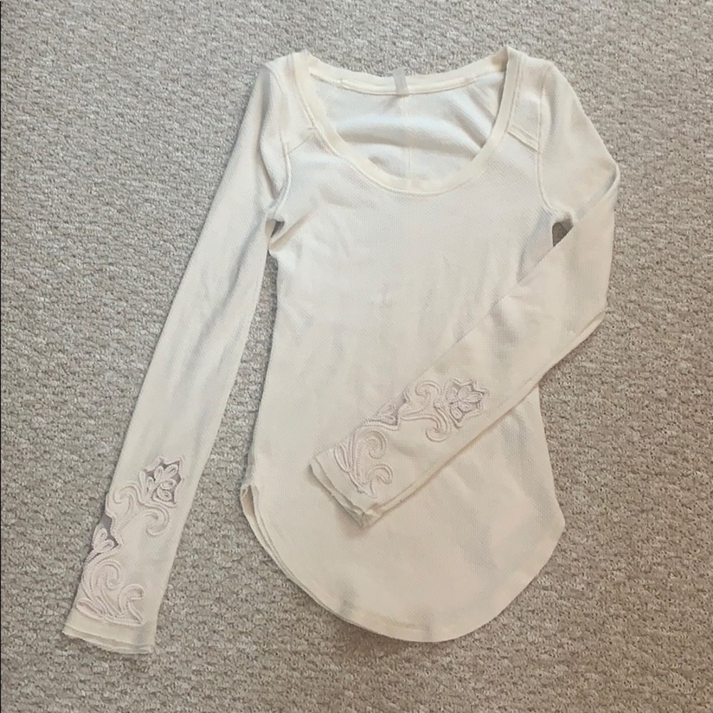 Free people waffle tshirt